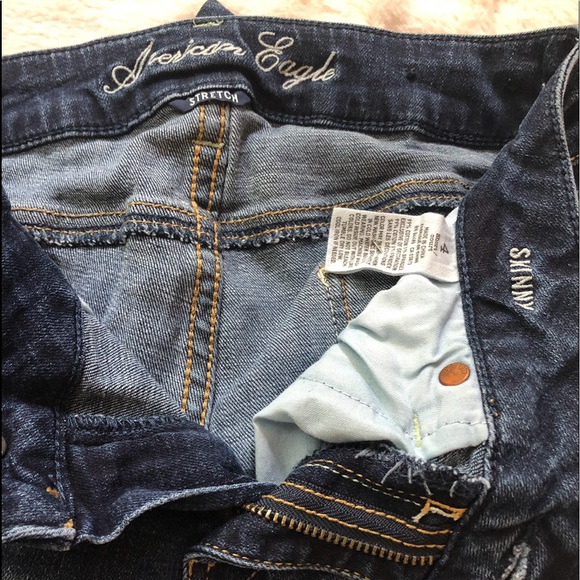 American Eagle stretch 4 short straight-leg jeans - Picture 4 of 5